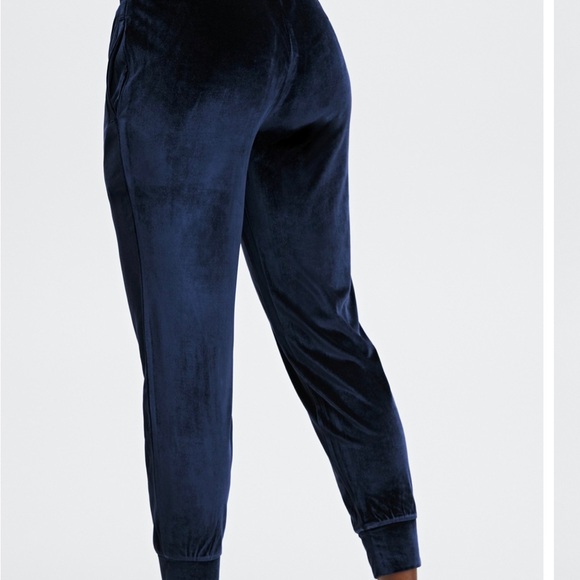 Fabletics Luxe Navy Velour joggers - Picture 4 of 7